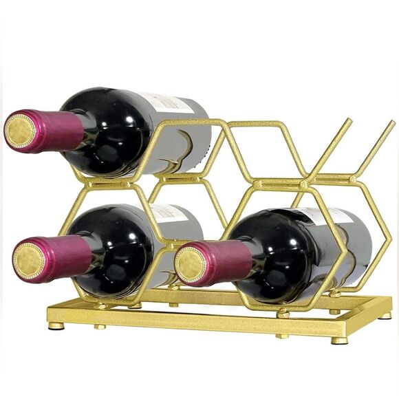 Countertop Wine Rack for 5 Bottles, Stylish and Functional - Picture 1 of 4